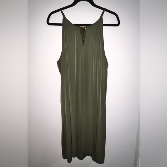 Michael Kors | Dresses | Michael Kors Olive Green Dress | Poshmark